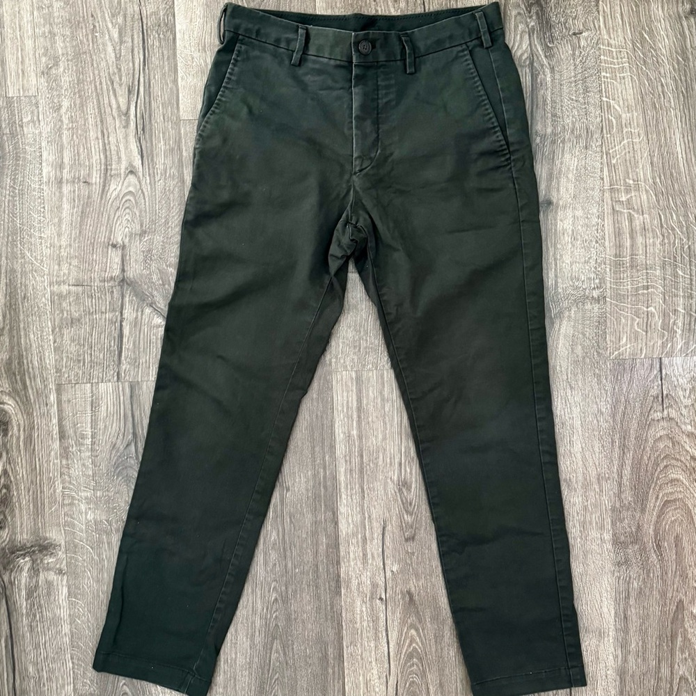 UNIQLO - tailored chino pants - Sz 29W (dark gray)